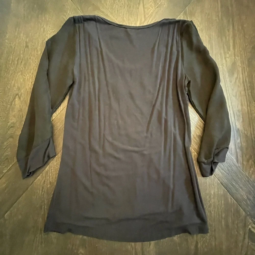 BKE Black and Gold Beaded Top Medium - Picture 4 of 4